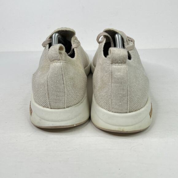 Yuool Fit Greige Sneakers Slip On Knit Shoes Natural Beige M10 W12 main image 4
